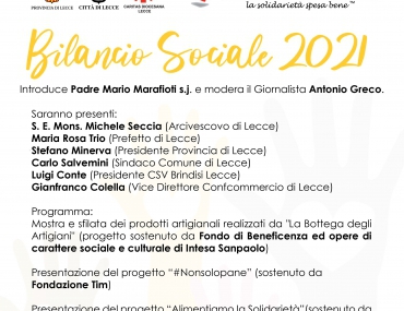 Presentazione Bilancio Sociale 2021 